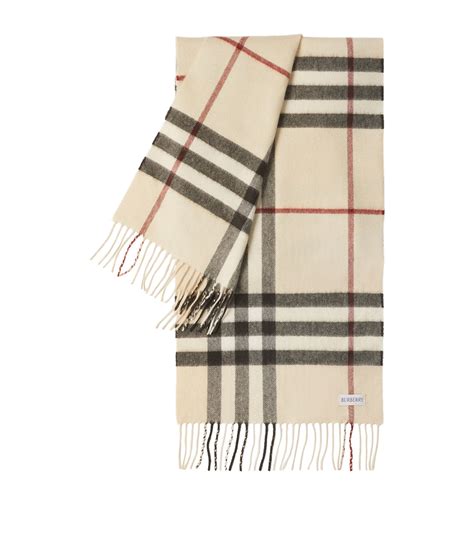 burberry classic vintage check cashmere scarf|burberry cashmere check scarf beige.